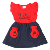 Newborn Girls Frock - Red, Kids, NB Girls Frocks, Chase Value, Chase Value
