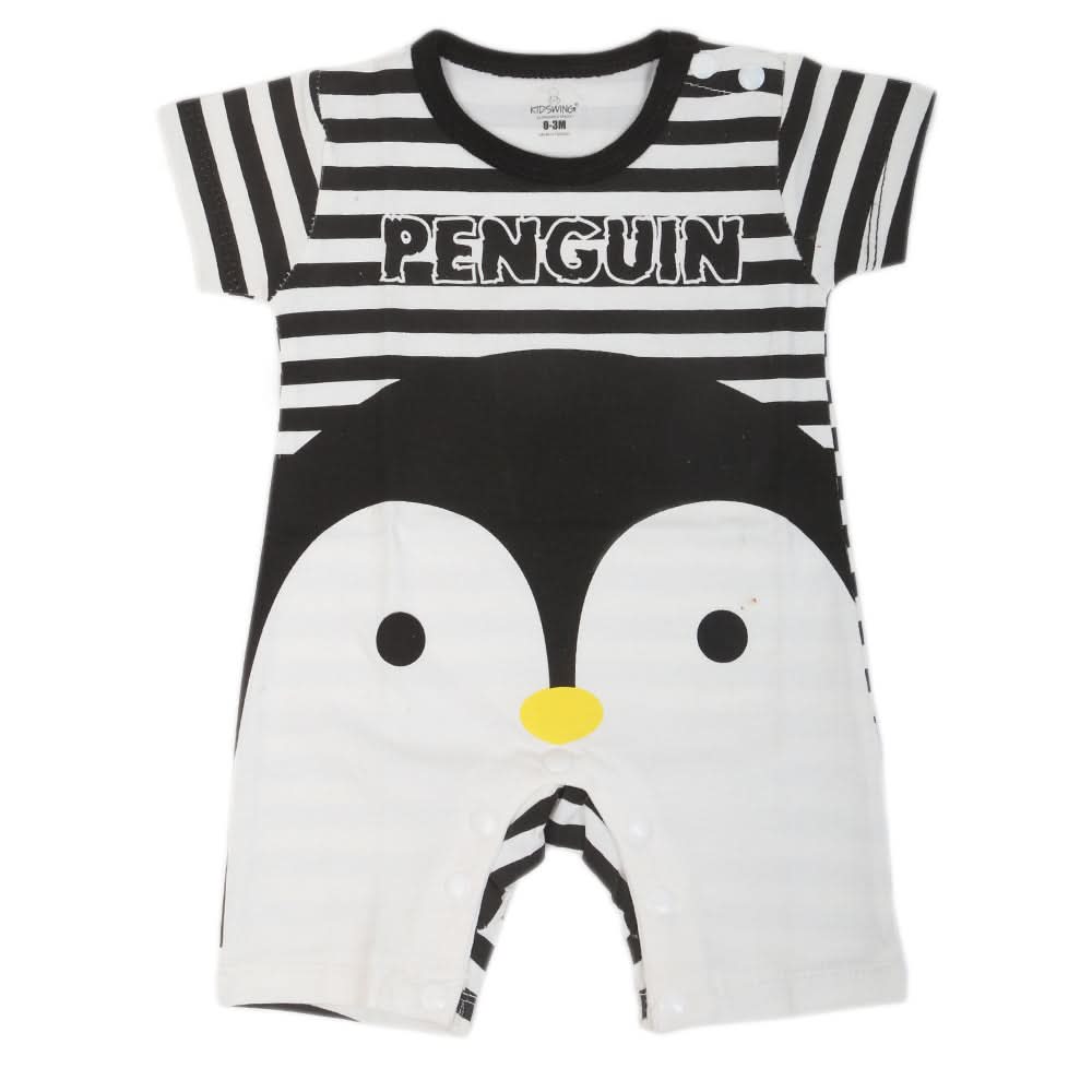 Newborn Unisex Half Sleeves Rompers 2001 - BLCAK, Kids, NB Boys Rompers, Chase Value, Chase Value