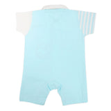 Newborn Unisex Half Sleeves Rompers 2005 - Light Blue, Kids, NB Boys Rompers, Chase Value, Chase Value