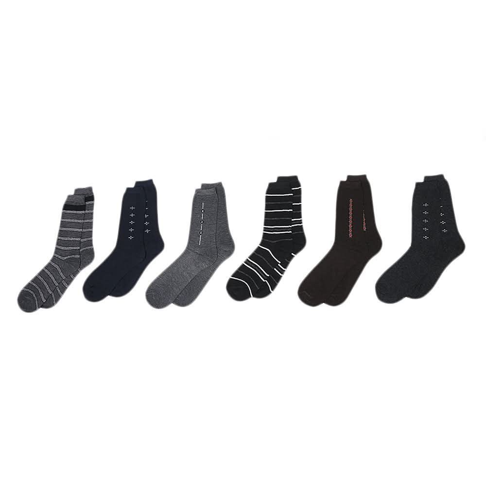 Men's Socks Pack Of 6 - Multi, Men, Mens Socks, Chase Value, Chase Value