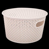 Plastic Basket With Cover - Tea-Pink, Home & Lifestyle, Storage Boxes, Chase Value, Chase Value