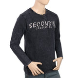 Men's Full Sleeves T-Shirt - Dark Grey, Men, T-Shirts And Polos, Chase Value, Chase Value