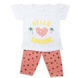 Newborn Girls Half Sleeves Suit - White, Kids, Newborn Girls Sets And Suits, Chase Value, Chase Value