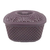 Plastic Basket With Cover - Purple, Home & Lifestyle, Storage Boxes, Chase Value, Chase Value