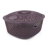 Plastic Basket With Cover - Purple, Home & Lifestyle, Storage Boxes, Chase Value, Chase Value