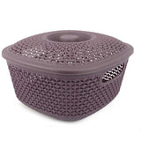 Plastic Basket With Cover - Purple, Home & Lifestyle, Storage Boxes, Chase Value, Chase Value