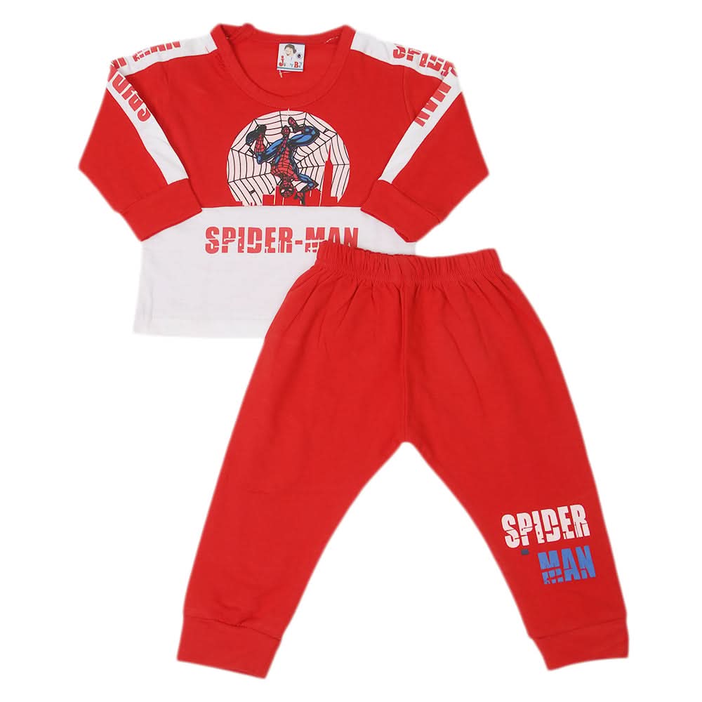 Newborn Boys Full Sleeves Suit 01235 - Red, Kids, NB Boys Sets And Suits, Chase Value, Chase Value
