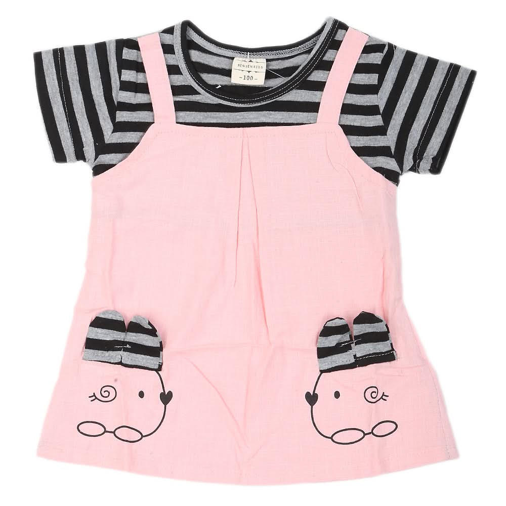 Newborn Girls Frock - Pink, Kids, NB Girls Frocks, Chase Value, Chase Value