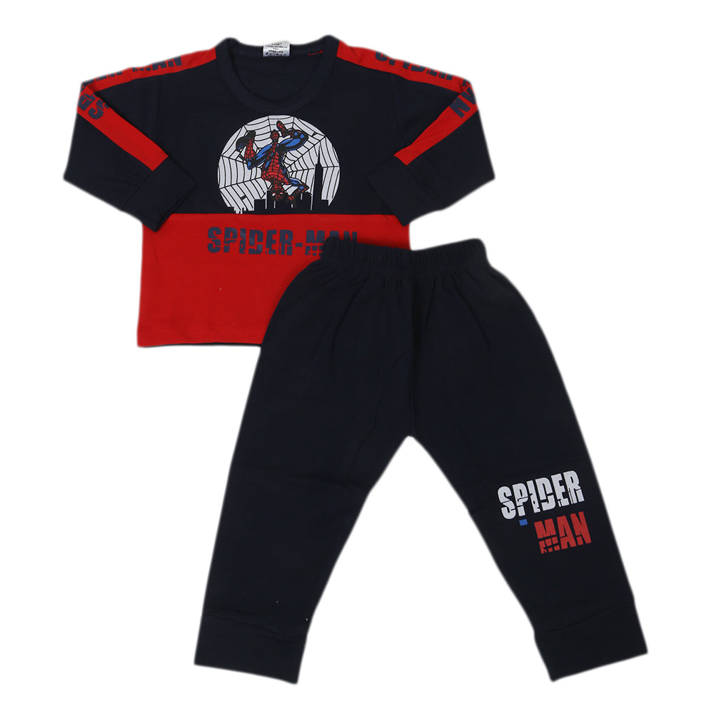 Newborn Boys Full Sleeves Suit 01235 - Navy Blue, Kids, NB Boys Sets And Suits, Chase Value, Chase Value