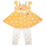 Newborn Girls Half Sleeves Suit 6B-103 - Yellow, Kids, NB Girls Sets And Suits, Chase Value, Chase Value