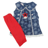 Newborn Girls Half Sleeves Suit - Royal Blue, Kids, New Born Girls Sets And Suits, Chase Value, Chase Value