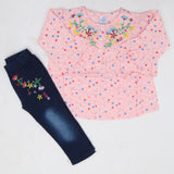 Girls Full Sleeves Suit - Pink, Kids, Girls Sets And Suits, Chase Value, Chase Value
