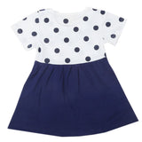Newborn Girls Half Sleeves Frock - Navy Blue, Kids, Newborn Girls Frocks, Chase Value, Chase Value