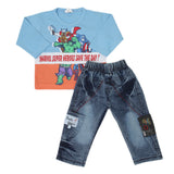 Newborn Boys Full Sleeves Suit - Blue, Kids, NB Boys Sets And Suits, Chase Value, Chase Value