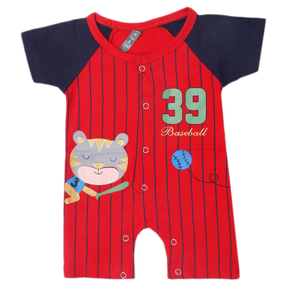 Newborn Boys Romper - Red, Kids, Newborn Boys Rompers, Chase Value, Chase Value