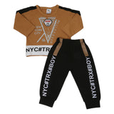 Newborn Boys Full Sleeves Suit 01247 - Brown, Kids, NB Boys Sets And Suits, Chase Value, Chase Value