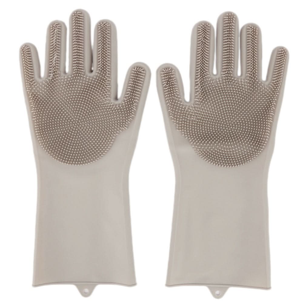 Silicone Dish Washing Gloves - Grey, Crockery & Kitchenware, Chase Value, Chase Value