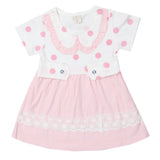 Newborn Girls Half Sleeves Frock - Pink, Kids, Newborn Girls Frocks, Chase Value, Chase Value