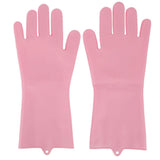 Silicone Dish Washing Gloves - Pink, Crockery & Kitchenware, Chase Value, Chase Value