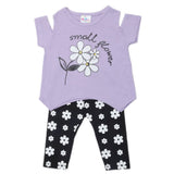 Newborn Girls Half Sleeves Suit - Purple, Kids, Newborn Girls Sets And Suits, Chase Value, Chase Value