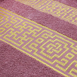 Bath Sheet Greek Border - Soft Mauve, Bath Towels, Chase Value, Chase Value