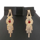 Women's Jewellery Set - Golden & Red, Women, Jewellery Set, Chase Value, Chase Value