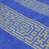Bath Sheet Greek Border - Royal Blue, Bath Towels, Chase Value, Chase Value
