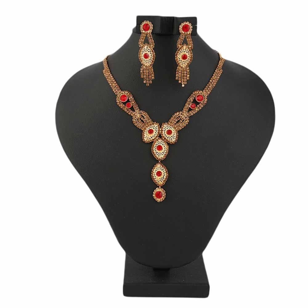 Women's Jewellery Set - Copper & Red, Women, Jewellery Set, Chase Value, Chase Value