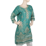 Women's Embroidered Masoori Kurti With Stone - Green, Women, Ready Kurtis, Chase Value, Chase Value