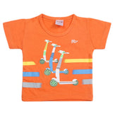 Newborn Boys Half Sleeves T-Shirt - Orange, Kids, Newborn Boys Shirts And T-Shirts, Chase Value, Chase Value