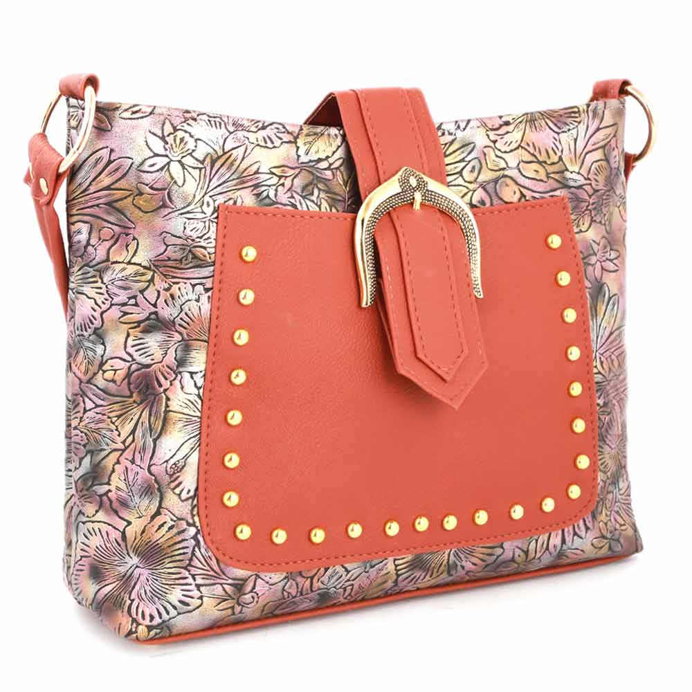 Women's Shoulder Bag (K-1121) - Rust, Women, Bags, Chase Value, Chase Value