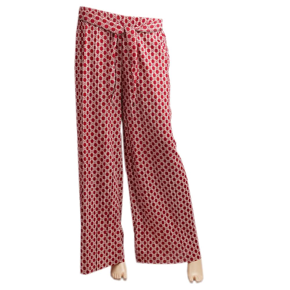 Women's Printed Trouser - Maroon, Women Pants & Tights, Chase Value, Chase Value