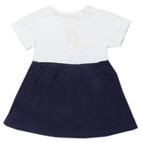 Newborn Girls Half Sleeves Frock - Navy Blue, Kids, Newborn Girls Frocks, Chase Value, Chase Value