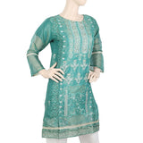 Women's Embroidered Masoori Kurti - Green, Women, Ready Kurtis, Chase Value, Chase Value