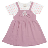 Newborn Girls Half Sleeves Frock - Light Purple, Kids, Newborn Girls Frocks, Chase Value, Chase Value
