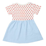 Newborn Girls Half Sleeves Frock - Blue, Kids, Newborn Girls Frocks, Chase Value, Chase Value