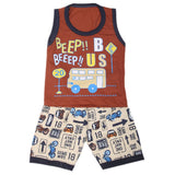 Boys Sando Suit - Dark Brown, Kids, Boys Sets And Suits, Chase Value, Chase Value