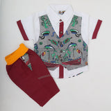 Newborn Boys Half Sleeves Suit - Multi, Kids, NB Boys Sets And Suits, Chase Value, Chase Value