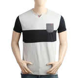 Men's Half Sleeves T-Shirt - Light Grey, Men, T-Shirts And Polos, Chase Value, Chase Value