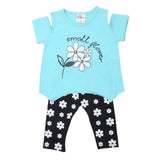 Newborn Girls Half Sleeves Suit - Cyan, Kids, Newborn Girls Sets And Suits, Chase Value, Chase Value