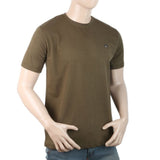 Men Half Sleeves T-Shirt - Olive Green, Men, T-Shirts And Polos, Chase Value, Chase Value