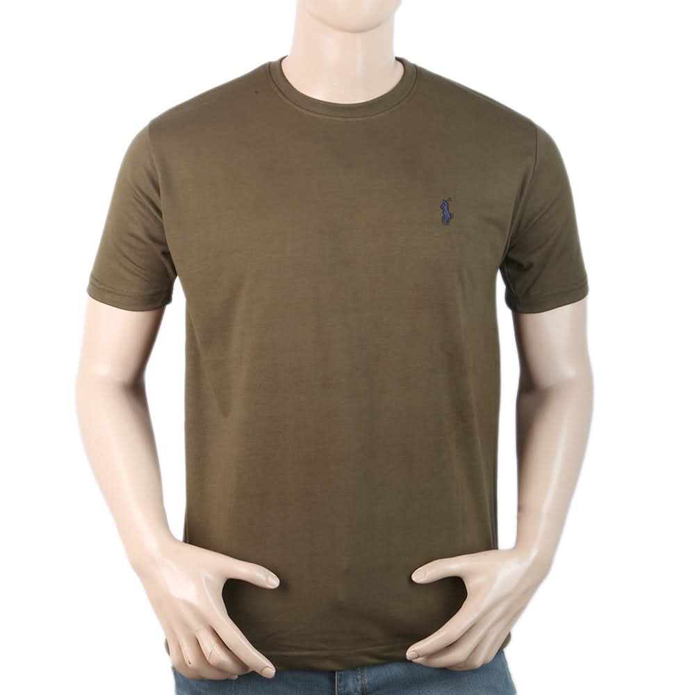 Men Half Sleeves T-Shirt - Olive Green, Men, T-Shirts And Polos, Chase Value, Chase Value