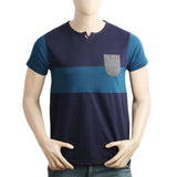 Men's Half Sleeves T-Shirt - Navy Blue, Men, T-Shirts And Polos, Chase Value, Chase Value