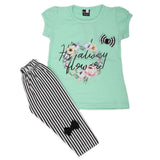 Girls Short Suit - Cyan, Kids, Girls Sets And Suits, Chase Value, Chase Value