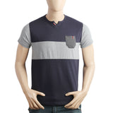 Men's Half Sleeves T-Shirt - Dark Blue, Men, T-Shirts And Polos, Chase Value, Chase Value