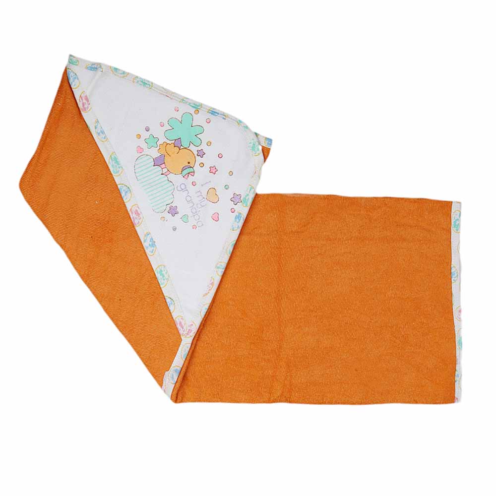 Newborn Baby Bath Towel - Orange, Kids, Bath Accessories, Chase Value, Chase Value