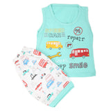 Boys Sando Suit 9232 - Cyan, Kids, Boys Sets And Suits, Chase Value, Chase Value