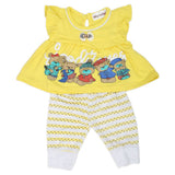 Newborn Girls Half Sleeves Short Suit - Yellow, Kids, NB Girls Sets And Suits, Chase Value, Chase Value