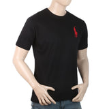 Men Half Sleeves T-Shirt - Black, Men, T-Shirts And Polos, Chase Value, Chase Value