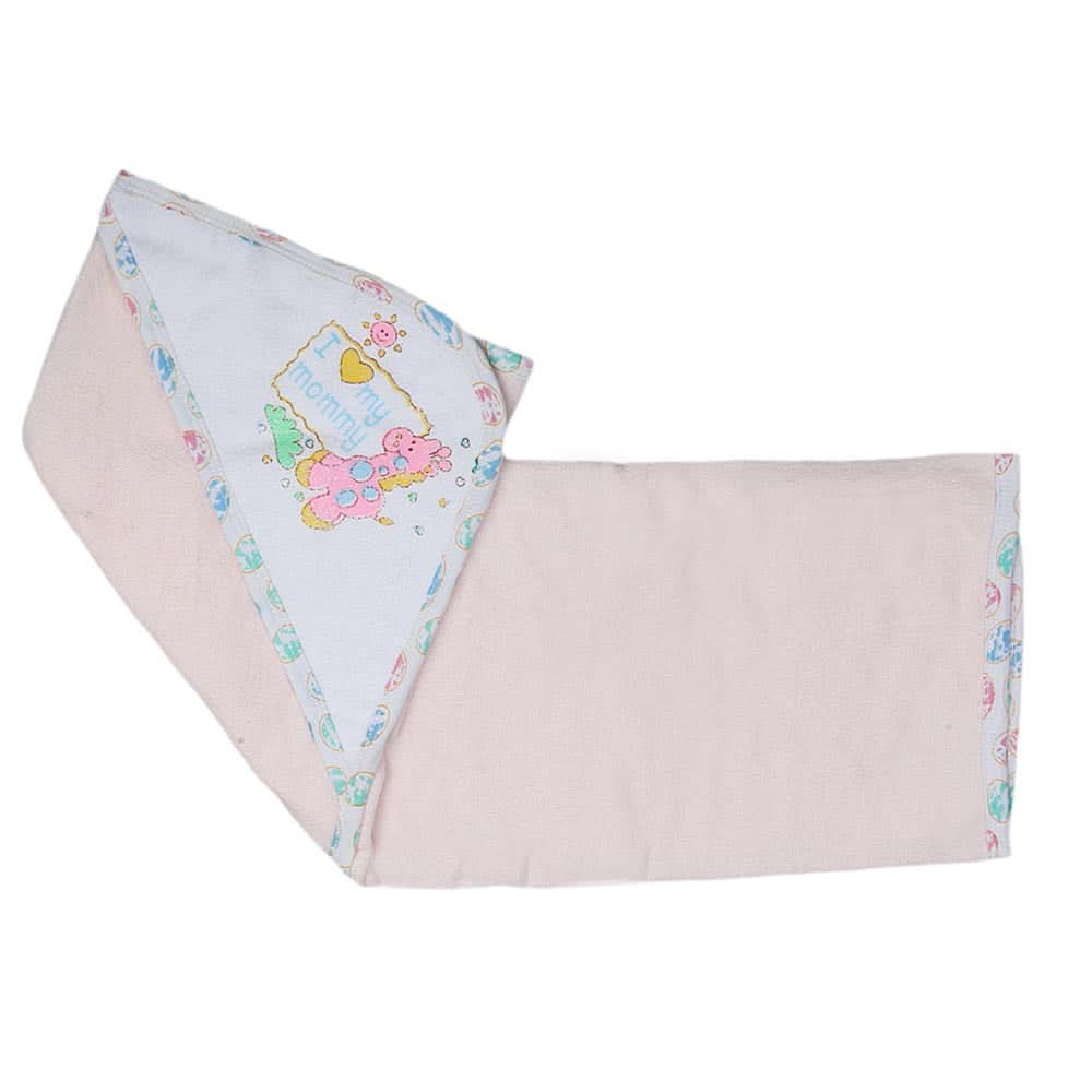 Newborn Baby Bath Towel - Light Pink, Kids, Bath Accessories, Chase Value, Chase Value